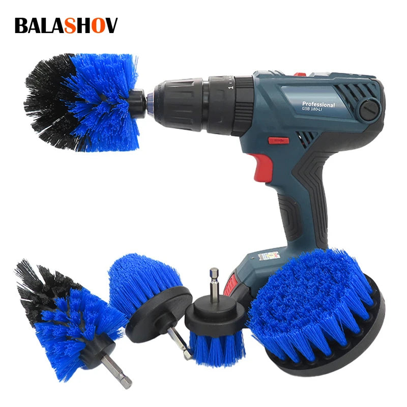 11pcs Universal Drillbrush Scrub Pads Power Scrubber Cleaning Kitchen tapered Kit Purpose Cleaner Scrubbing Drill for Pool Car